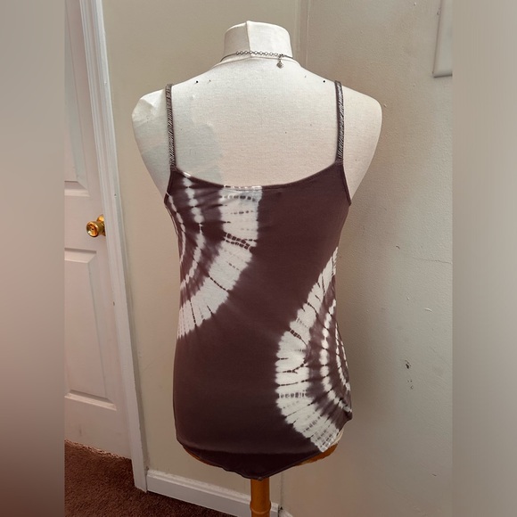 INC International Concepts tie dye tank w/beaded strap detail - Picture 4 of 8